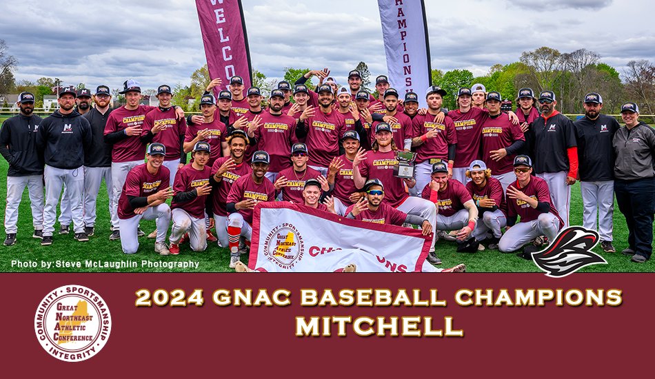 🏆⚾GNAC BASEBALL CHAMPIONS⚾🏆 @AthleticsMC wraps up its first season in #theGNAC with a GNAC Baseball Championship title as it takes a 5-4 decision on Friday. READ: thegnac.com/sports/bsb/202… #d3baseball