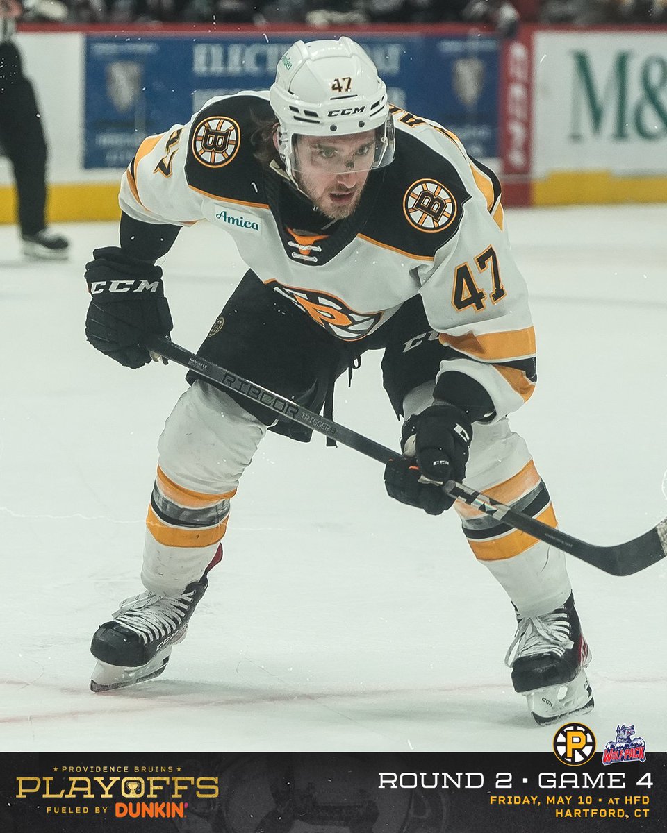 Behind 1-0 with 5:11 left in the second period #AHLBruins | @dunkindonuts