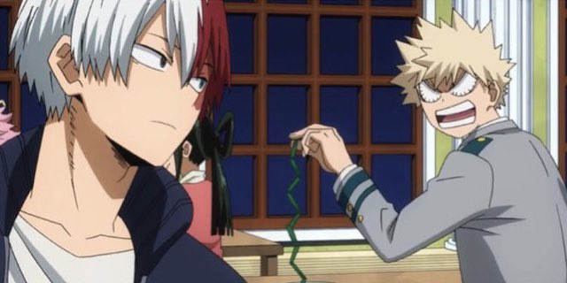 The way shouto is so unbothered by katsuki’s yelling 😭