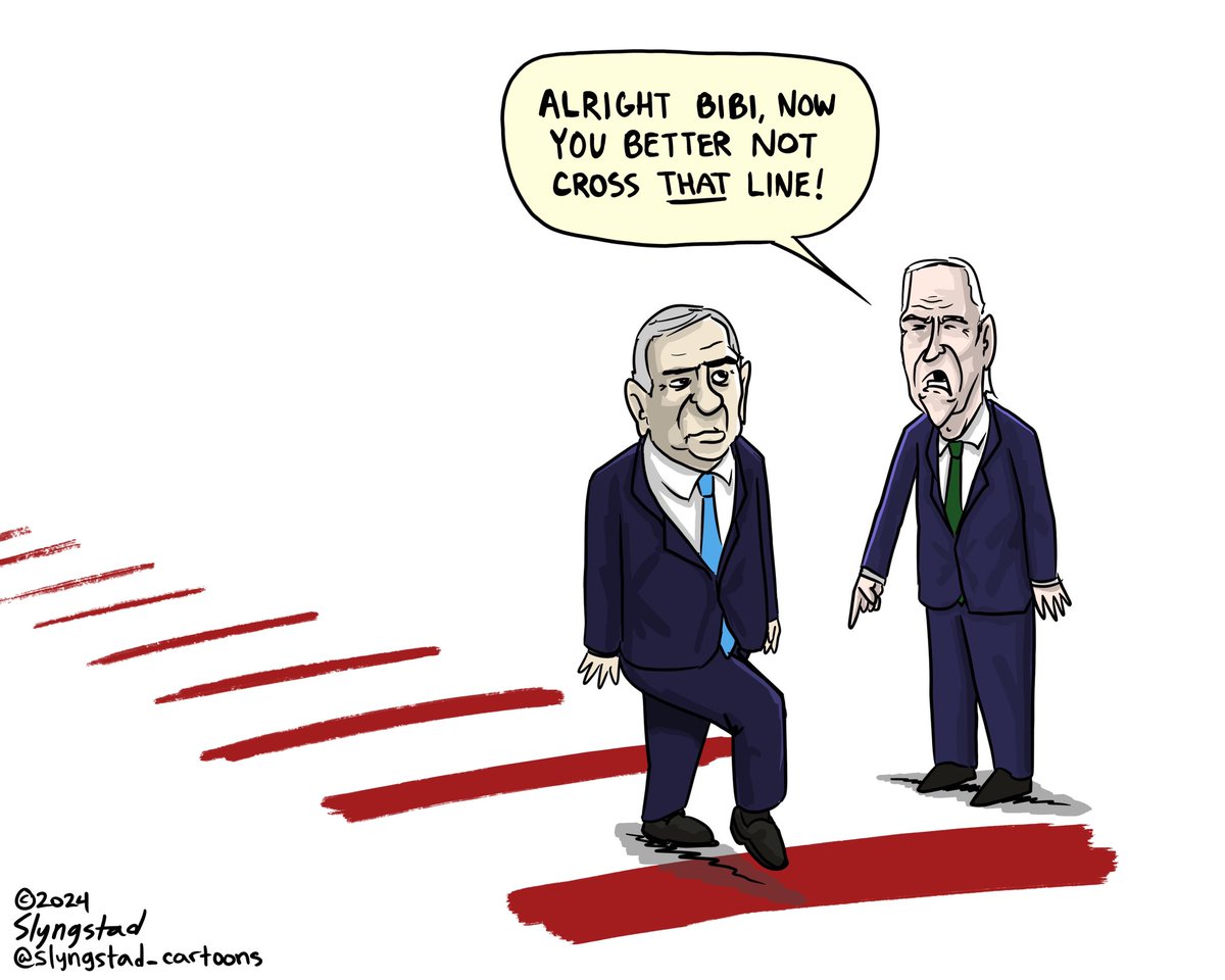 The problem with drawing red lines. #Rafah #Biden #Netanyahu #Gaza #Israel #IsraelHamasWar