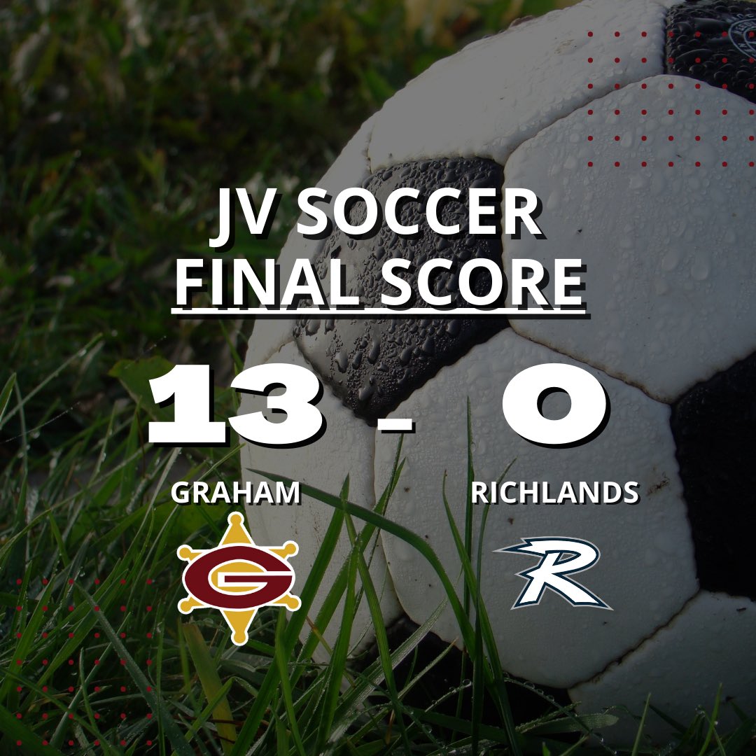 Graham_Sports1's tweet photo. Congrats to the JV soccer team on their win tonight over Richlands finishing up their season. Great job everyone #GrahamPride https://t.co/DnD7V3JnQt