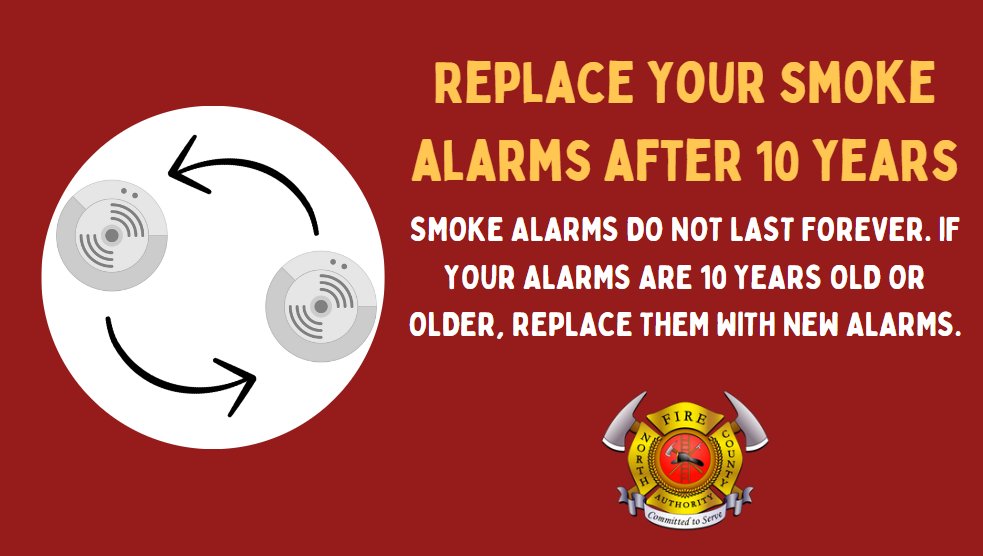 Make sure your smoke alarms are working #homefiresafety. Visit northcountyfire.gov for more safety information.