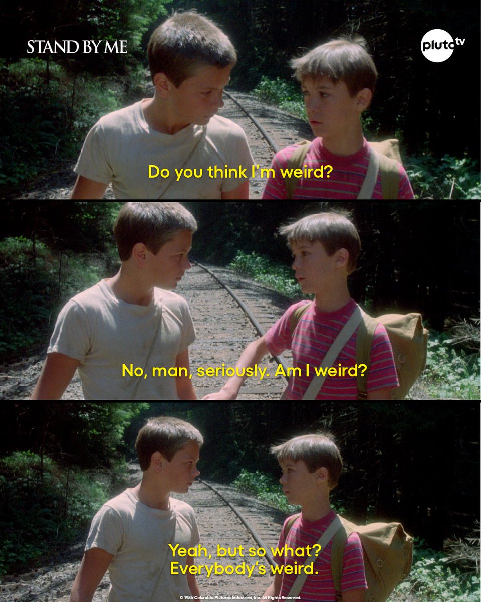 We love weird around here <3 Stand by Me is streaming for free on Pluto TV: pluto.tv/us/on-demand/m…