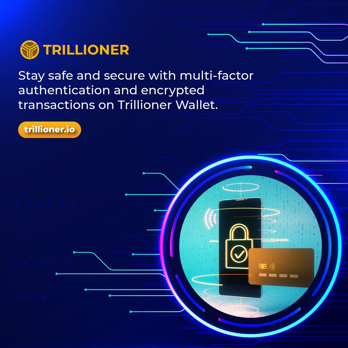 Stay safe and secure with multi-factor authentication and encrypted transactions on Trillioner Wallet.

#TLC #Trillioner #cryptocurrency #cryptonews #cryptotrading #Blockchain #metaverse #blockchainnews #BlockchainInnovation