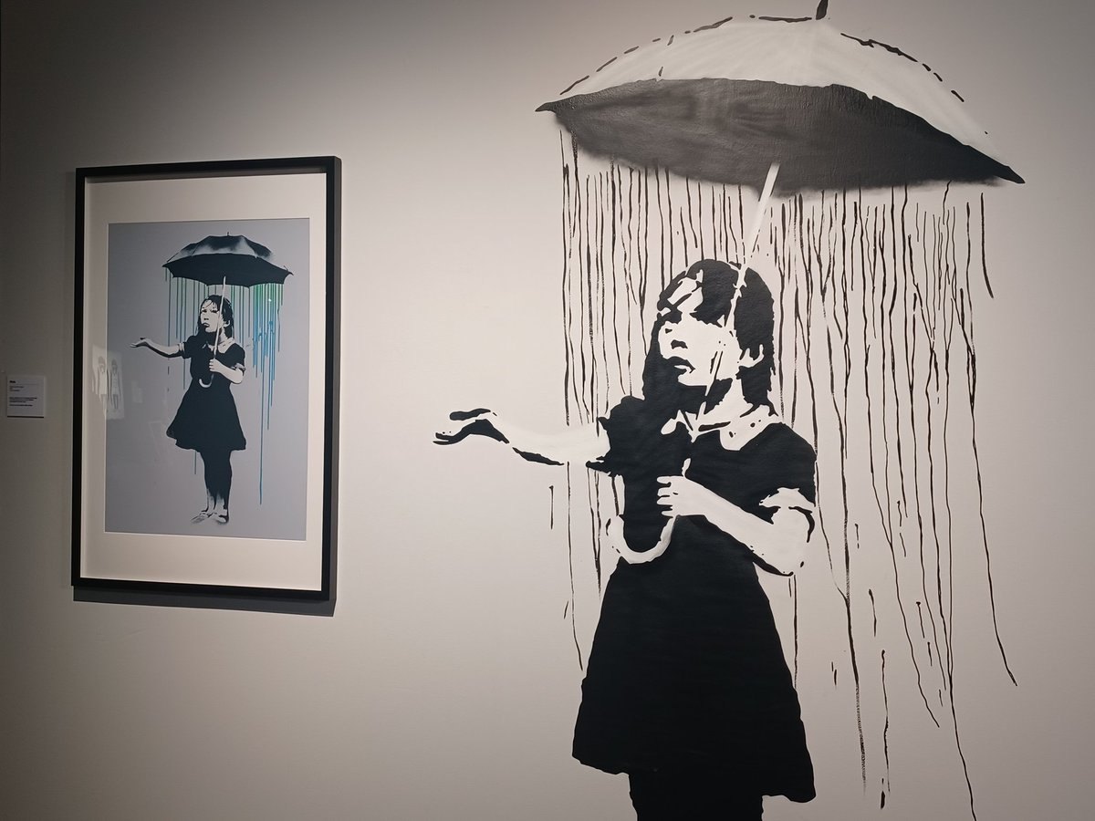 On display are authenticated prints & reproductions of the originals c/o Banksy Universe, a global team of anonymous collectors who have been protecting & promoting the artist’s works for over 20 years. Proceeds from merch sold by them go to non-profit org Childhope Philippines.