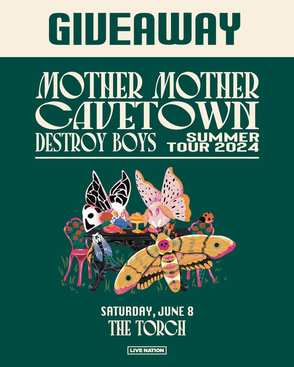 We're giving away a pair of tickets to Mother Mother, Cavetown & Destroy Boys at The Torch on Saturday, June 8 - visit our Instagram page to enter! Contest ends 5/14 at 11:59pm PST: instagram.com/thetorchla/
