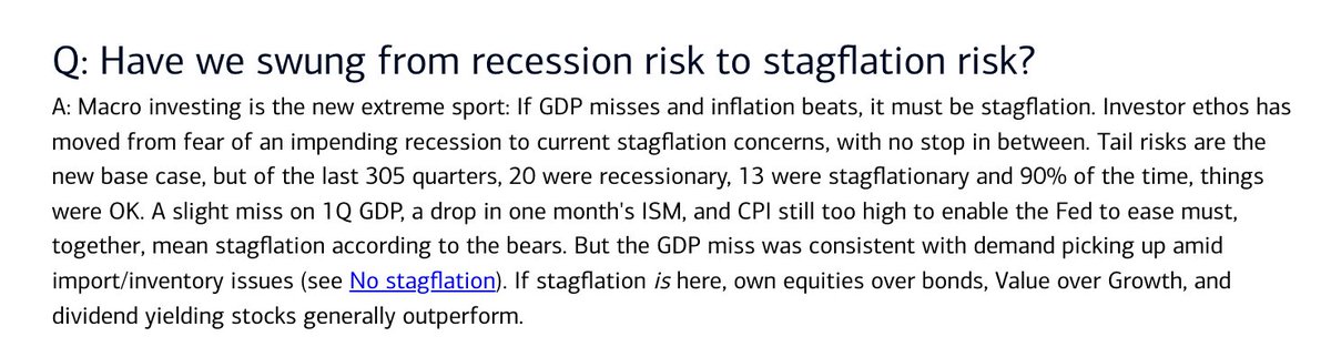 '90% of the time, we avoid recessions and stagflations' - BofA