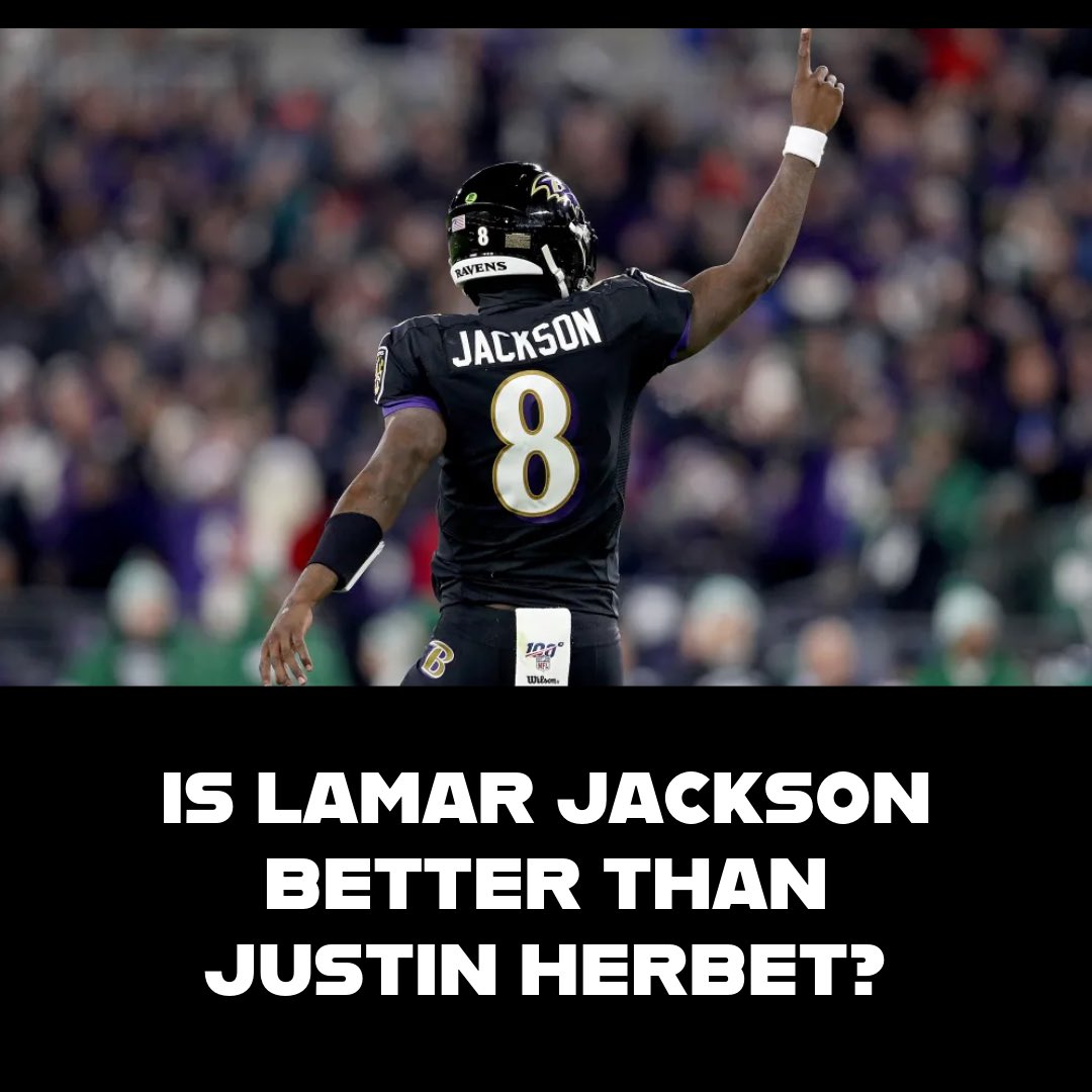 Is Lamar Jackson better than Justin Herbert? 🤔 🏈 #NFL #HealthyDebate