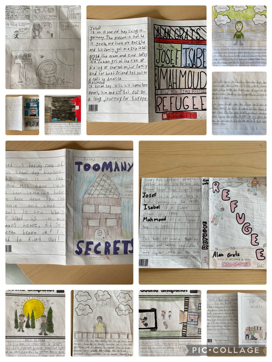 Ss novel study TIC-TAC-Toe presentations - what a display of creative thought & rich connections made in all 4 novels @StMattsTigers @grade1hodder