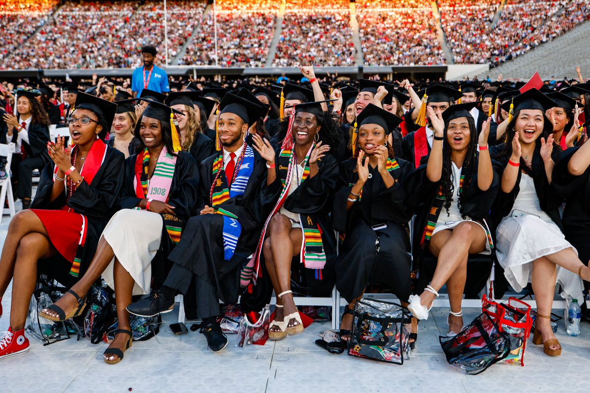 Many members of the Class of 2024 did not have a high school graduation in Spring 2020, making tonight’s ceremony in Sanford Stadium all the more special.

Bulldogs, we are so very proud of you. ❤️🖤

#UGAGrad