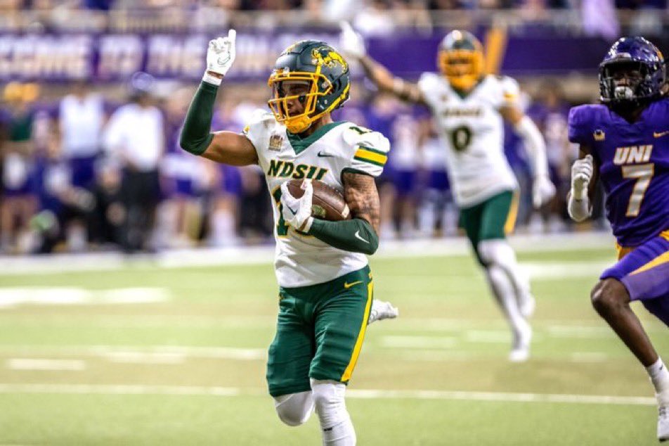 North Dakota State wide receiver Eli Green has committed to Iowa State. He tallied 46 catches for 887 yards and three touchdowns in 2023. on3.com/transfer-porta…