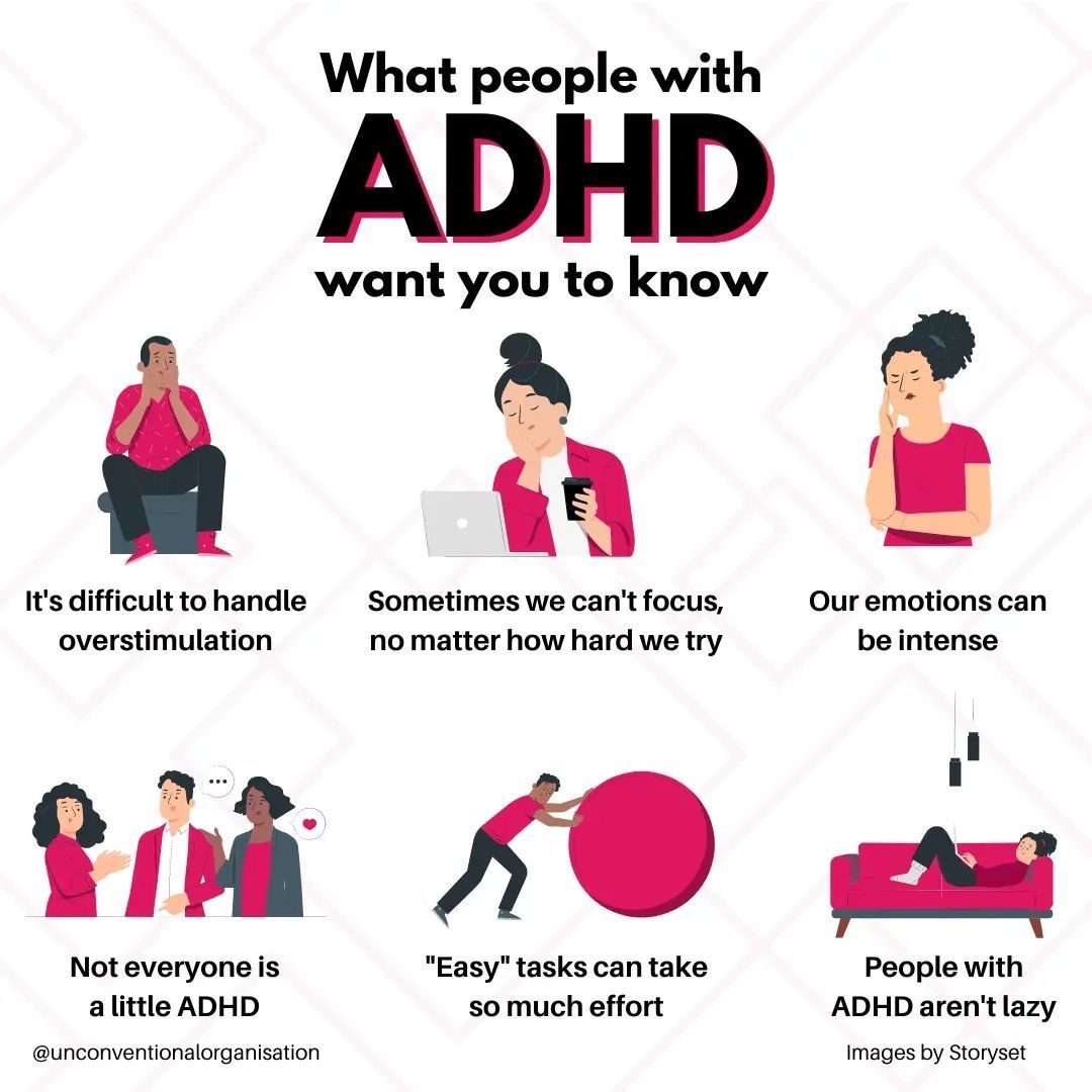 As someone with ADHD, here’s some things I want you to know. 

#BeKind #Learn #DoBetter #BeBetter #Educate
