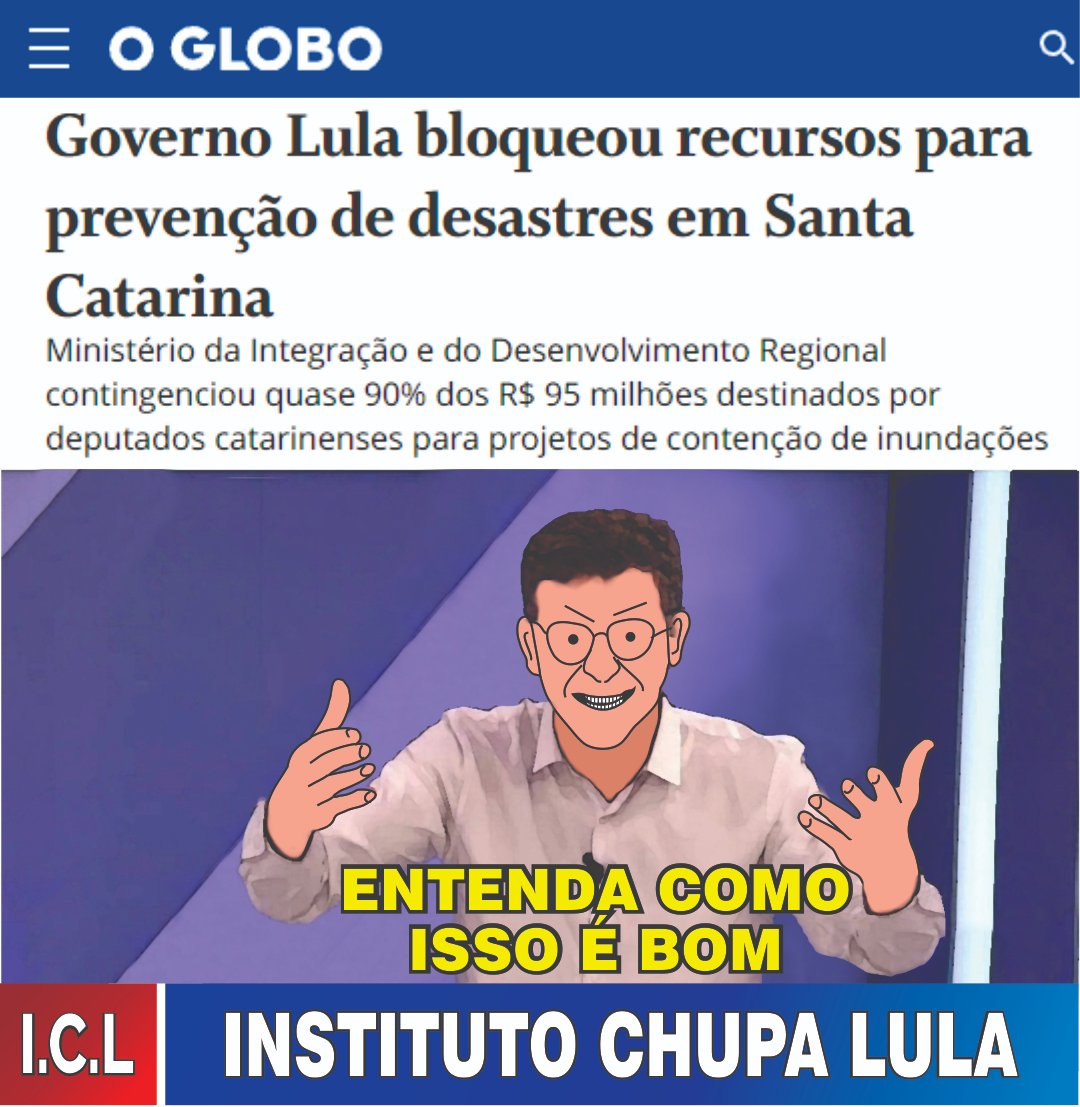 Gov. Lula deixou de repassar verbas para prevenção de desastres, ENTENDA COMO ISSO É BOM!