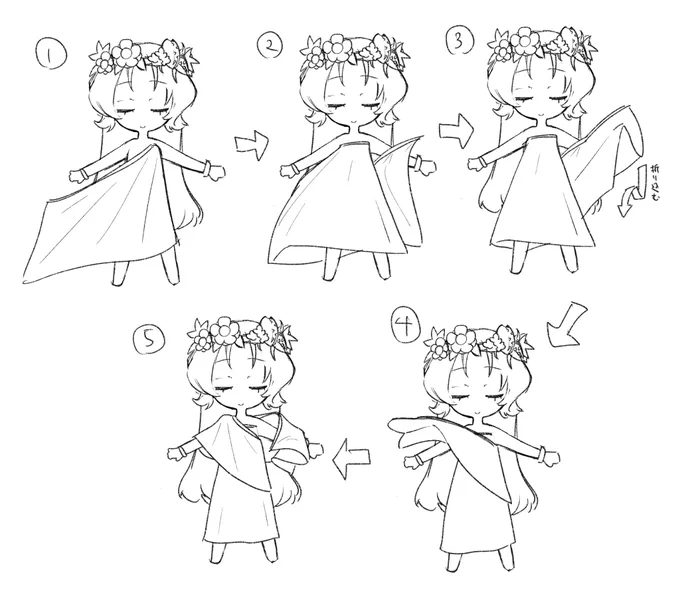 朝配信で描いたもの🖋
