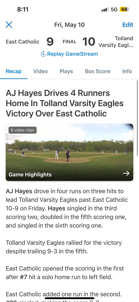 August Hayes tweet media