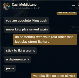 FGriffin1994's tweet photo. @riotgames so my midlaner from last game decided to rage add me so they could yell. I don't really appreciate their language :) https://t.co/aj6OUtxPbo