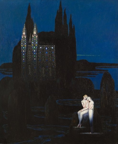 'Palace of Tenderness' by Boleslaw Biegas, 1928 #painting #art