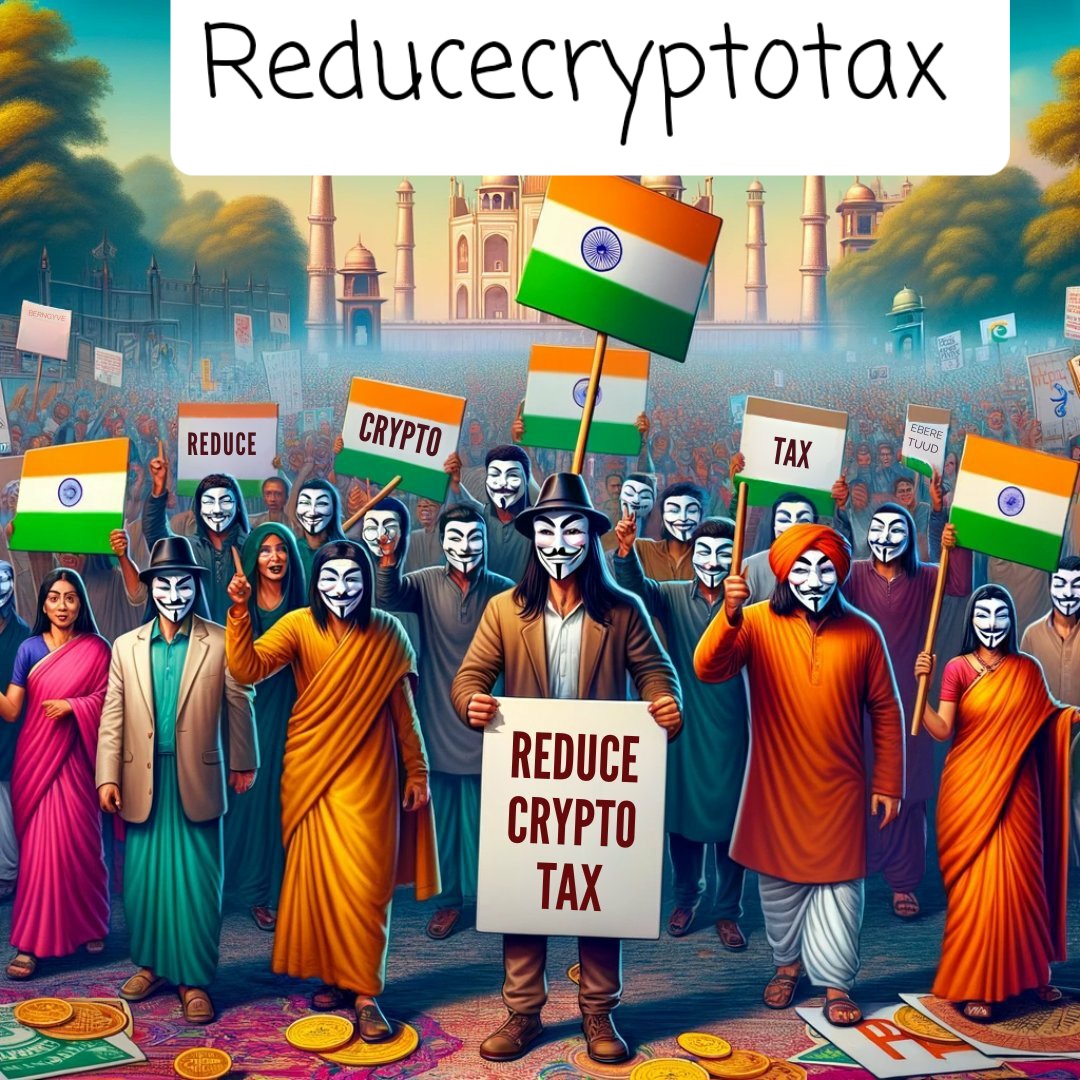 Hi crypto community it's another day with new challenges, new tasks but top priority is reducecryptotax untill 
- The 1% TDS should be reduced to 0.00%.
 - Traders should be allowed to balance loss against gains. 
- Income tax slabs based Tax.
 - loss should be carryforward