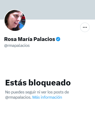 Me honra que Rosa María Palacios; es una prueba objetiva de que son un AntiCaviar. Intolerante la señora.