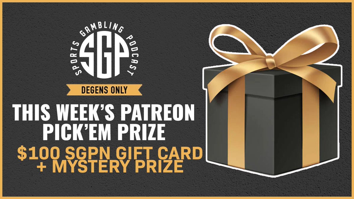 This week's PATREON PICK'EM $100 SGPN Gift Card + MYSTERY OFFICE PRIZE sg.pn/4dCiocs