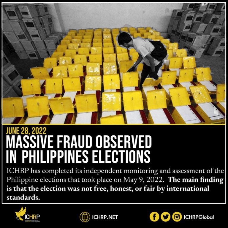 MASSIVE FRAUD Observed in Philippine Elections ... 
The Final Report of the Philippine Election 2022 International Observers Mission was released ...
ichrp.net/massive-fraud-…  
#SupremeCourtActNOW 
#SenateActNOW