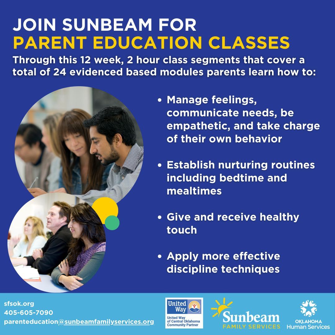 Discover how Sunbeam’s Parenting Education Services empower parents striving to end the cycle of abuse and establish a secure, nurturing environment for their children. Explore further at buff.ly/3T9pL1u.