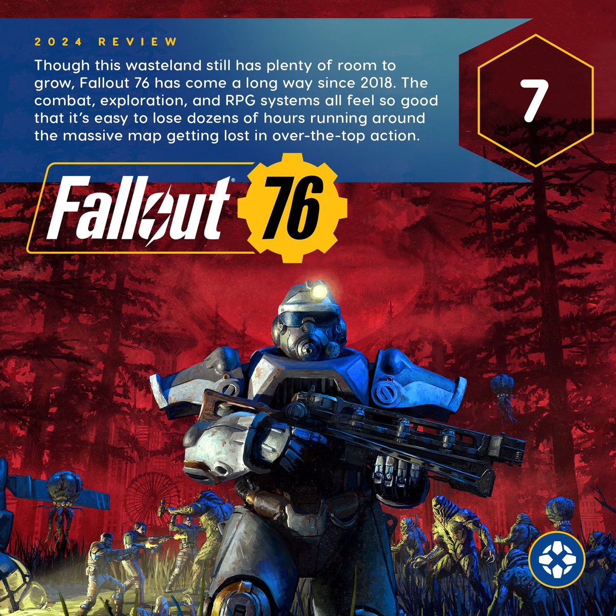 In 2024, Fallout 76 finally captures a lot of the post-nuclear experience I love. It trades roleplaying decision-making for multiplayer shooter antics, but still needs more endgame content and a fair inventory solution, writes Travis Northup.

Our review: bit.ly/4b7Ap0D