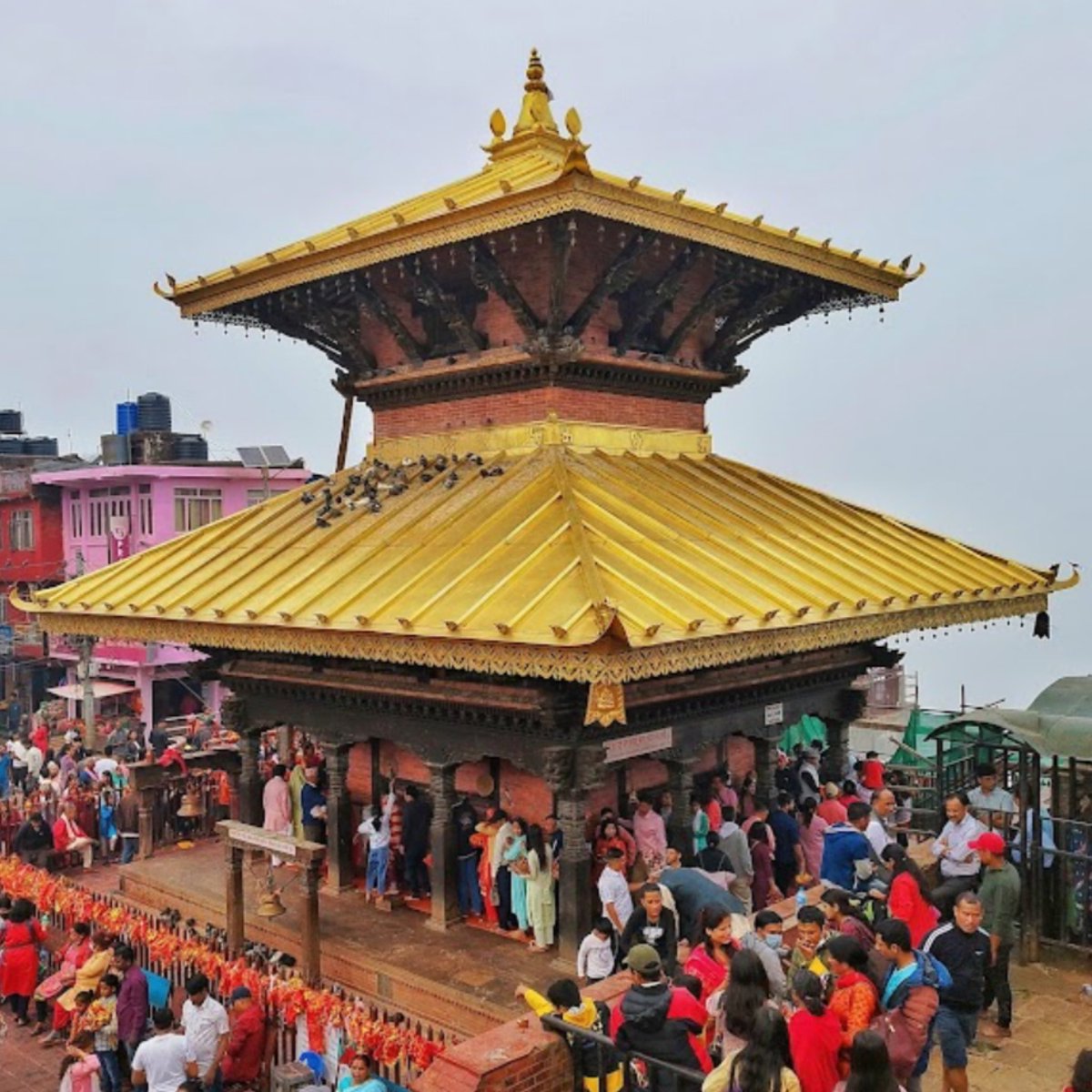 The powerful and historical Manakamana Temple in Gorkha, Nepal. 🙏🕉️ It is believed that if anyone makes a wish by their heart here then their wish will be fulfilled. Manakamana Temple is said to be the most famous temple after Pashupatinath Temple in Nepal. 🕉️ 📷:Prabin Kandel