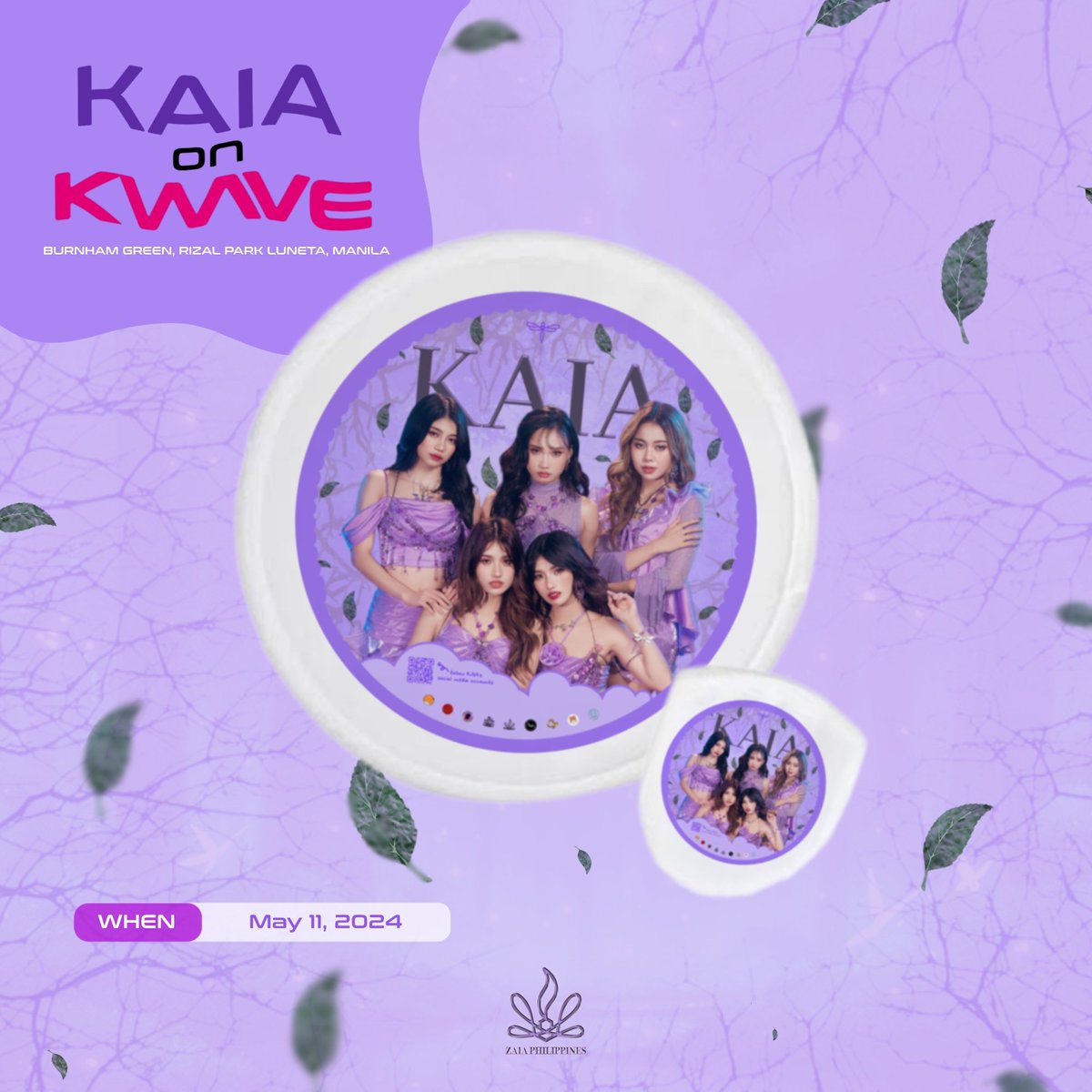 It’s KWAVE D-day! Hi ZAIA! We’ll be giving away KAIA round fans at the event later. Please take care and stay hydrated! See you there ❣️ #KWAVEwithKAIA #KWAVEMusicFestival #KAIA @KAIAOfficialPH