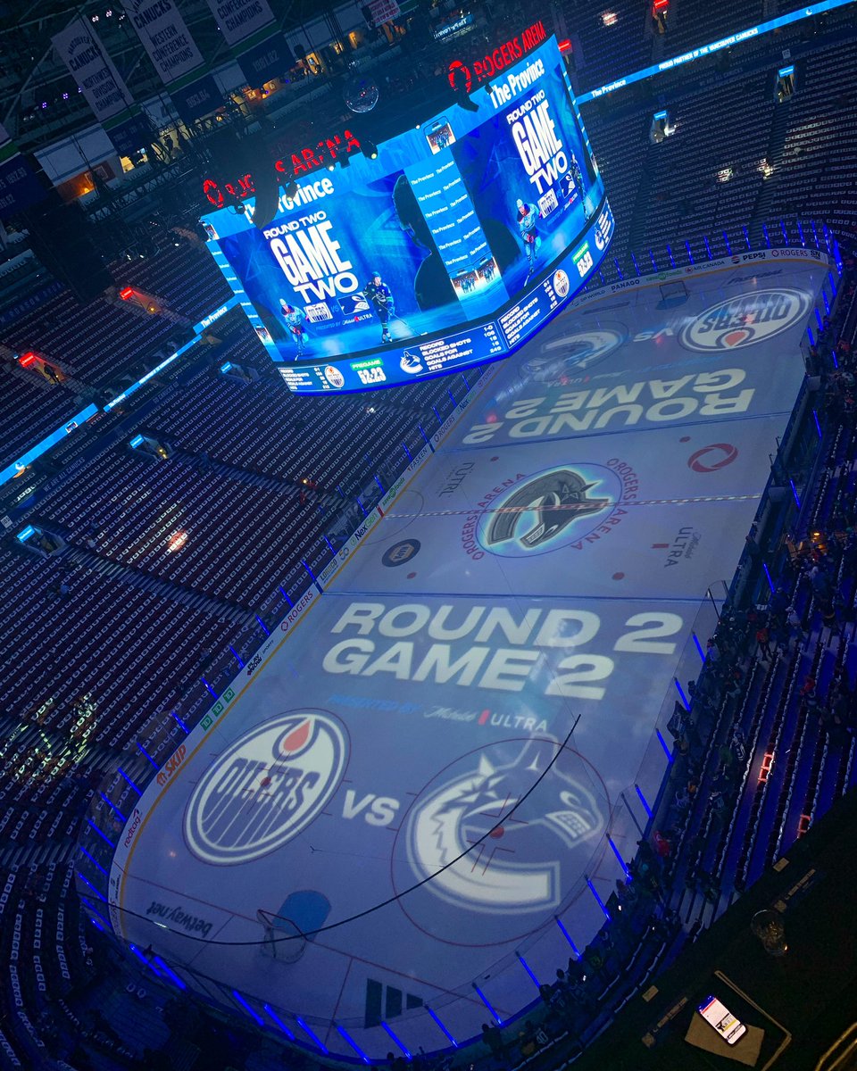 HERE WE GO CANUCKS NATION!!!

Round 2
Game 2

BRING THE NOISE!!!!!! @Canucks @NHL 

#canucks #nhl #stanleycupplayoffs #vancouver #rogersarena #bringthenoise #hockey #sport #paannouncer #voiceover #grateful 
👍🏒🥅🎤📣