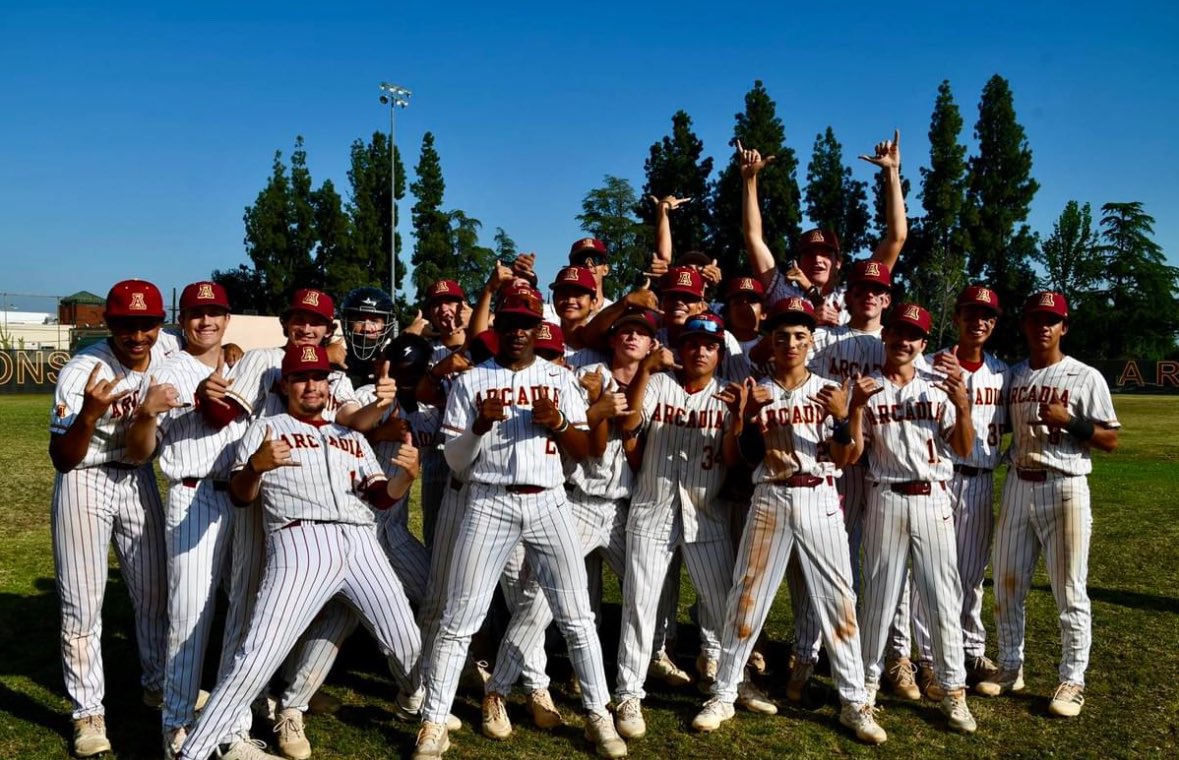 Arcadia Baseball (@arcadiabaseball) on Twitter photo Final
Arcadia 2, Westlake 1
WP Gabe Lopez CG 2 Hits, 11 Ks
On to the Semi’s!!!! We will travel to Hart on Tuesday.
<a href="/SGVNSports/">Fred J. Robledo 👨🏻💻</a> <a href="/James_Escarcega/">James Escarcega 📈🏈🏀⚾️🥎 🤼🤽🏽♂️🏊🏼♀️🏌🏻⚽️</a> <a href="/latsondheimer/">eric sondheimer</a> <a href="/LesLukach/">𝐋𝐞𝐬 𝐋𝐮𝐤𝐚𝐜𝐡</a> <a href="/ArcadiaUnified/">Arcadia Unified</a> Final
Arcadia 2, Westlake 1
WP Gabe Lopez CG 2 Hits, 11 Ks
On to the Semi’s!!!! We will travel to Hart on Tuesday.
<a href="/SGVNSports/">Fred J. Robledo 👨🏻💻</a> <a href="/James_Escarcega/">James Escarcega 📈🏈🏀⚾️🥎 🤼🤽🏽♂️🏊🏼♀️🏌🏻⚽️</a> <a href="/latsondheimer/">eric sondheimer</a> <a href="/LesLukach/">𝐋𝐞𝐬 𝐋𝐮𝐤𝐚𝐜𝐡</a> <a href="/ArcadiaUnified/">Arcadia Unified</a>