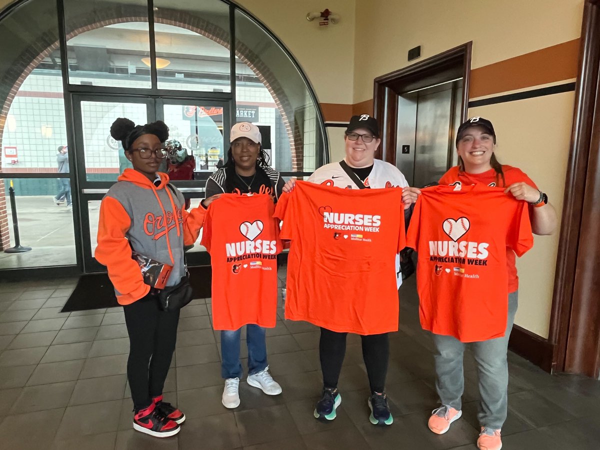 We’re taking our nurses out to the ballpark! What a fun way to honor them. We were so excited to watch Benjamin, one of our nurses, throw out the first pitch in tonight’s @Orioles game against the Diamondbacks! Let’s go O’s! ⚾ #TrustedMedicalTeam #NursesWeek #Birdland