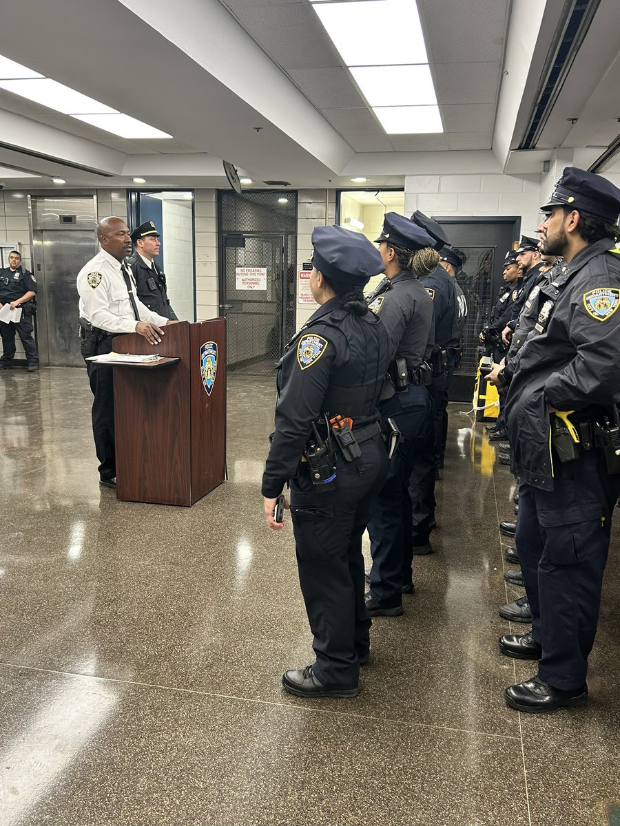 Welcoming officers from all over Manhattan South for our enhanced Summer Deployment. These officers will be on patrol throughout the precinct to ensure a safe summer for all!