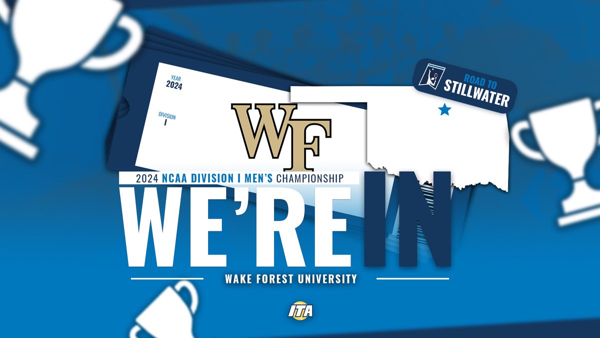 𝐎𝐧 𝐓𝐡𝐞 𝐖𝐚𝐲 𝐓𝐨 𝐎𝐤𝐥𝐚𝐡𝐨𝐦𝐚 🙌 Wake Forest has advanced to the 2024 NCAA Division I Men's Championship in Stillwater, Oklahoma! #WeAreCollegeTennis | #NCAATennis