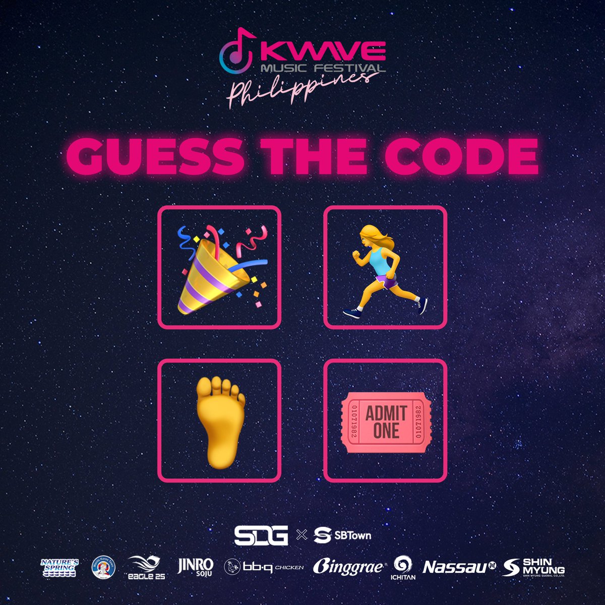kwaveph's tweet image. KWAVERS! Surprise~~~ 🎉

If you got the code, come and ride the wave with us here at Burnham Green today! 🌊

#THEBOYZ #fromis_9 #PLUUS #YGIG #YARA #KAIA #KWAVEPH #AbsolutelyLibre #KWAVEMusicFestival #BadmintonAsia #KWAVE