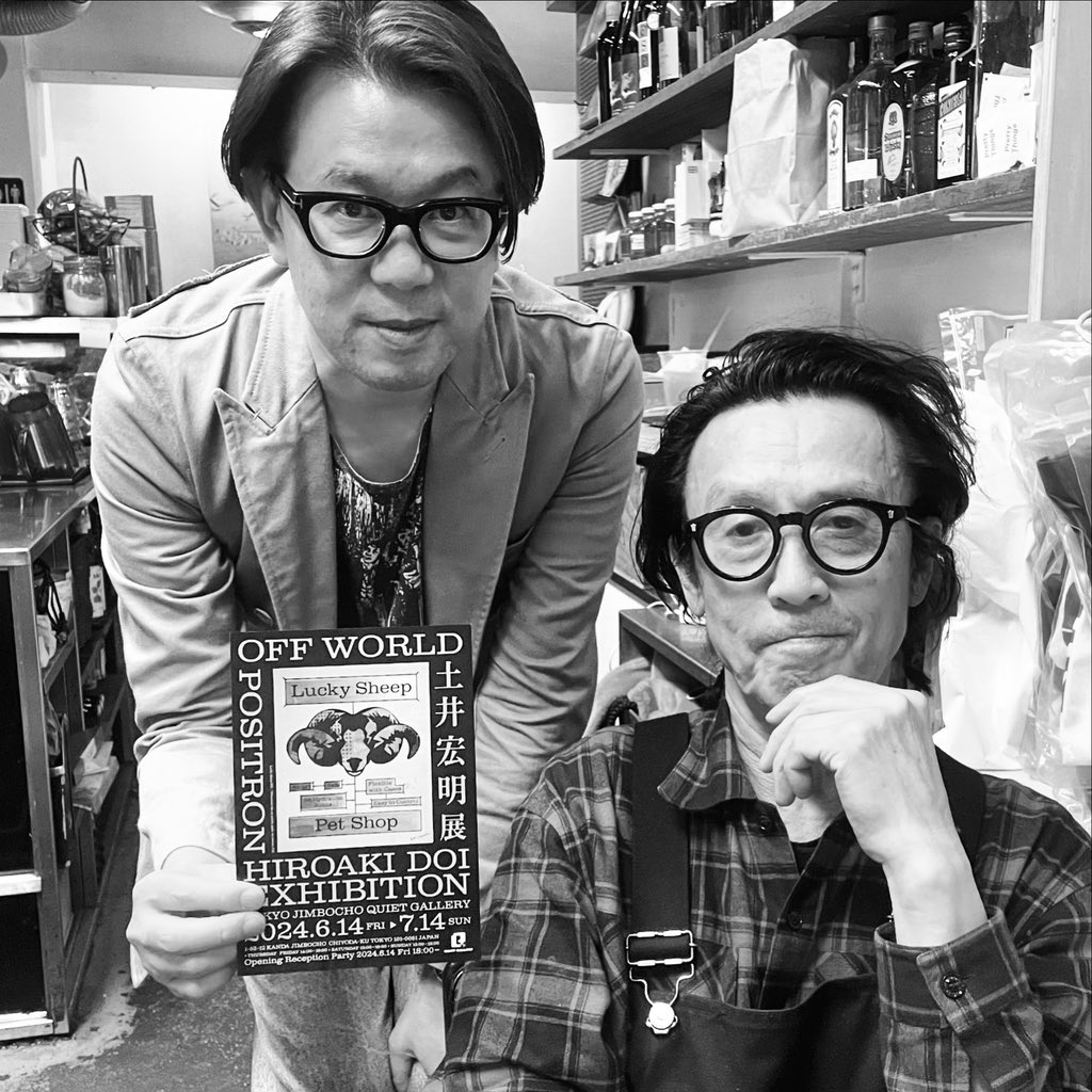 p_doi's tweet photo. PLASTICSであり、デザイナーでありの立花ハジメ氏と信用ベータ(SiNYO Beta)の話で飲むという夢の様な時間。#bowerykitchen #positron_hiroakidoi #hiroakidoifuture https://t.co/TYU0N71shq