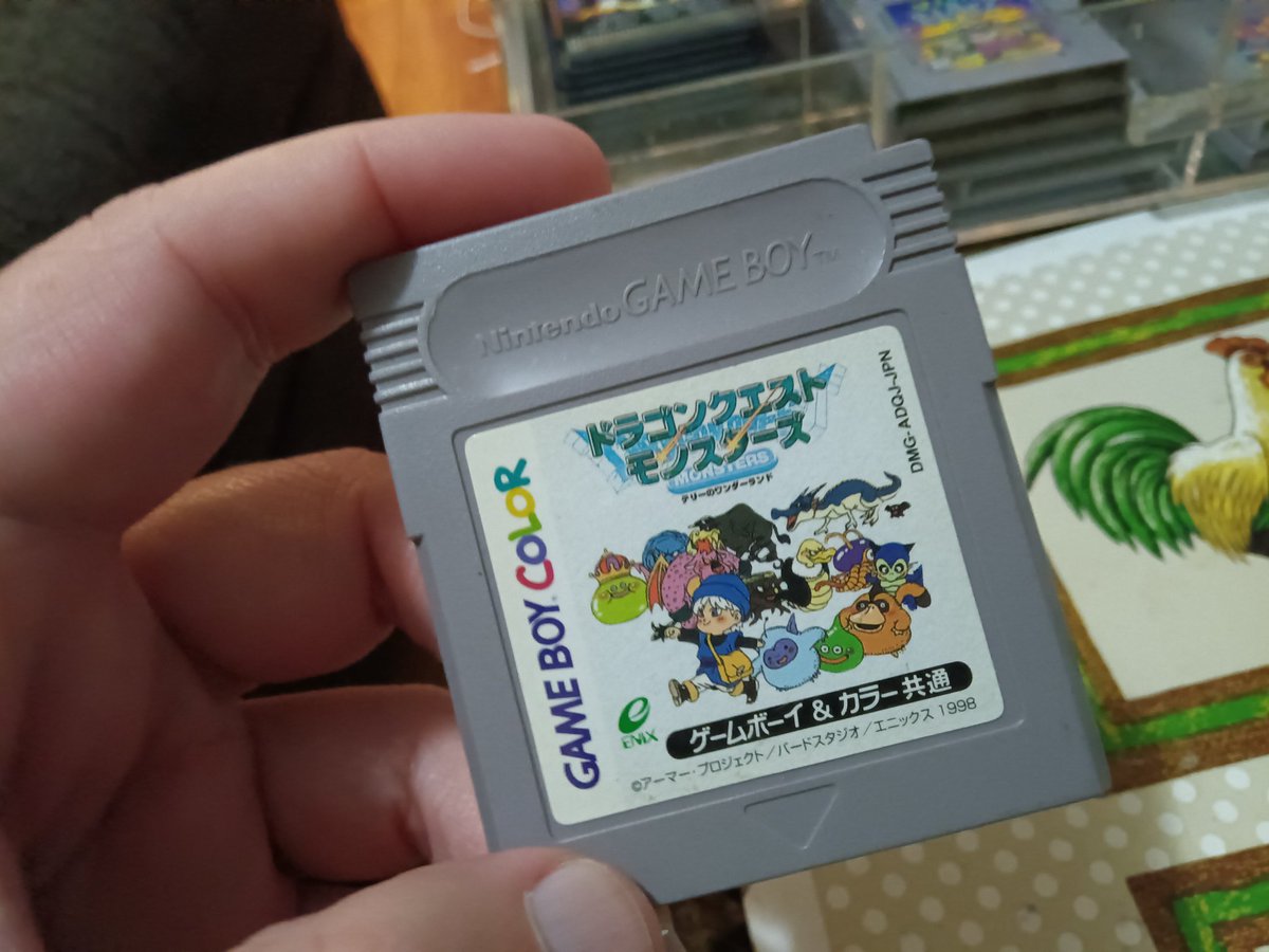 Forgot to show this off. Had it a while. Paid $1.00 at Book Off. Dragon Quest Monsters for Gameboy Color. Never got released in the States, but #DragonQuestMonsters has been around as long as Pokemon. Should do a tour of #BookOff one day. #Gameboy #GameboyColor #RETROGAMING