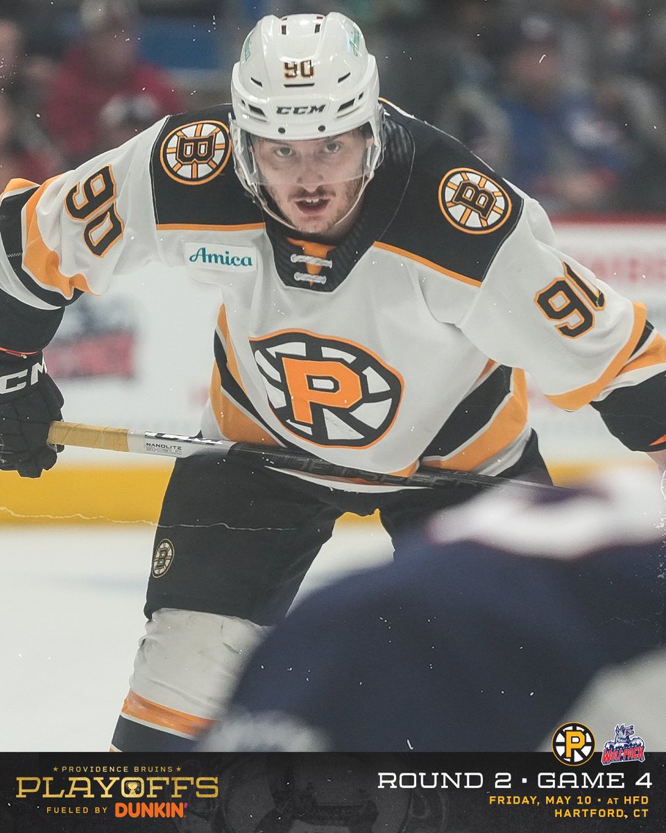 1-1 with 7:36 to play in the third period #AHLBruins | @dunkindonuts