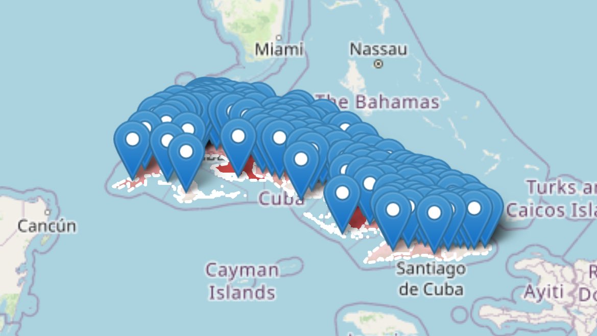 ⚠️⚠️¿Dónde hubo apagón este 10 de mayo? Un mapa interactivo elaborado con 1118 reportes llegados a @CiberCuba te lo muestra… las provincias de Camagüey y Holguín encabezan la lista, pero prácticamente todo el país está afectado. Consulte el informe aquí: shrlnk.org/apagones