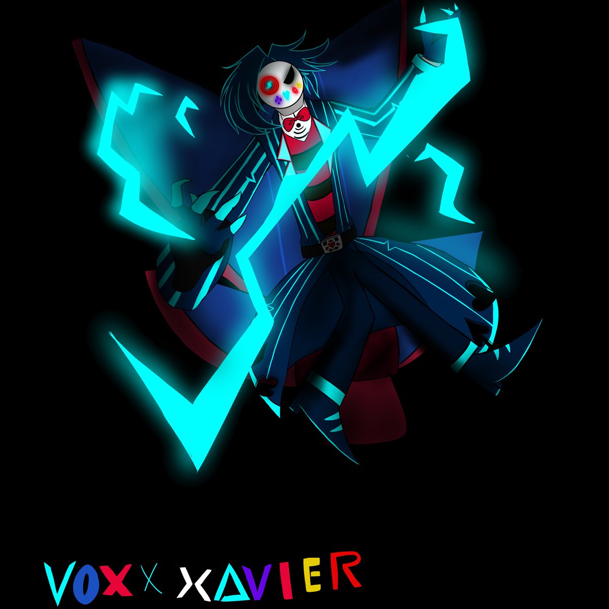 I finished it just in time and you know I think it turned out great and I think the torso design was a little messed up but idc I’m just happy to see its finished btw it’s vox x Xavier Rotom #DARadio