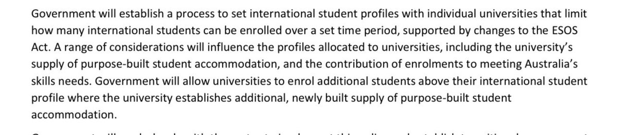 #intled an indicator of how the Gov. will look to manage international student enrolments