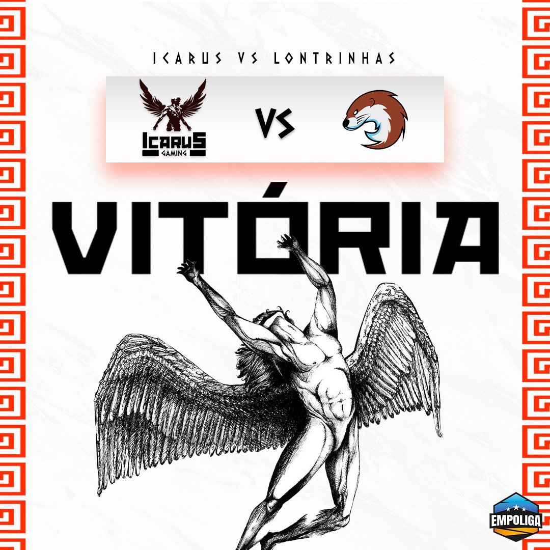 Voamos alto demais e as Lontras nunca nos alcançaram. 

3x0 e rumo as Semifinais da <a href="/EmpoligaVP/">Empoliga VP</a> , agradecemos a torcida!

<a href="/LontrinhasLOL/">Lontrinhas E-Sports</a> wp amigos!

#FlyIcarus
