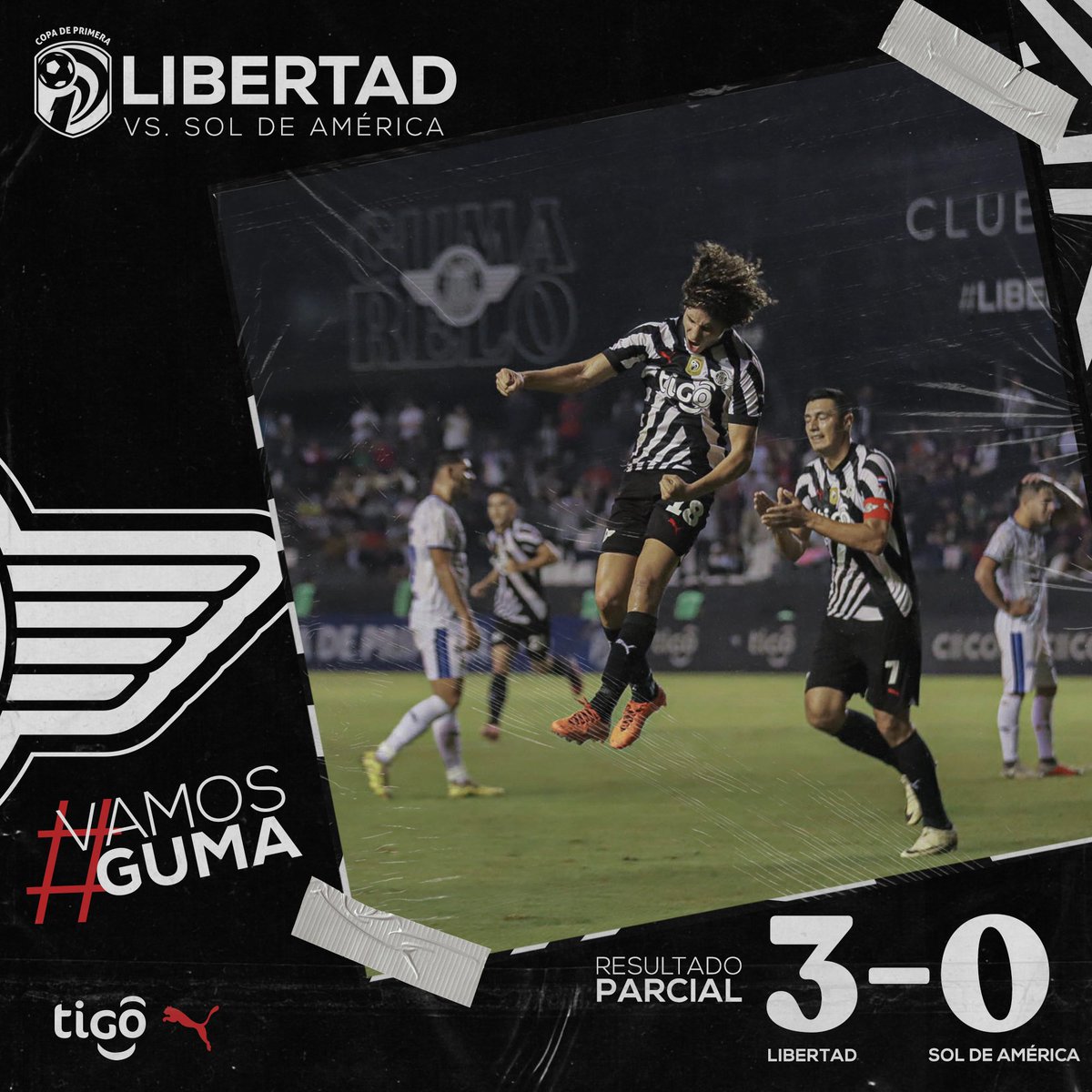 ➡️ FECHA 17 || APERTURA 2024 🕥 ¡Final del Primer Tiempo! #LIBERTAD 3-0 Sol de América #VamosGUMA