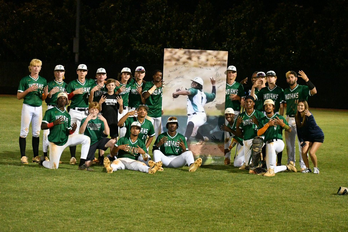 <a href="/Baseball_TFS/">TFS Baseball</a> is heading to the ship! They sweep King’s Ridge, the 24th best team in Georgia, to move on to the Class A DI State Championship game 🧹🧹🧹

All season, the Indians have played for and honored the #4 for their former teammate Jeremy Medina, who passed away last