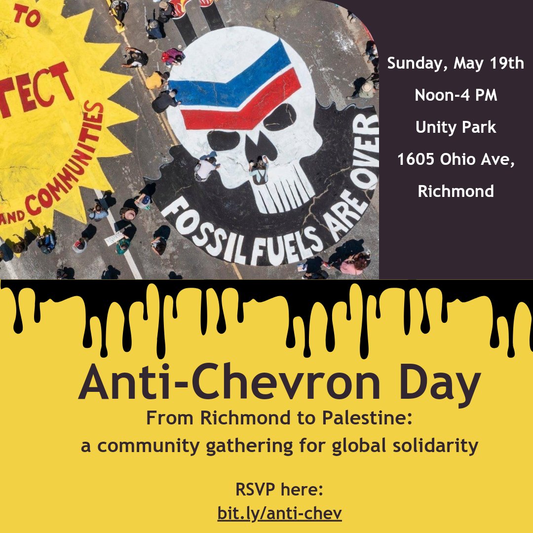 I'm attending a @theactionnet event: Anti-Chevron Day. RSVP here: actionnetwork.org/events/anti-ch…