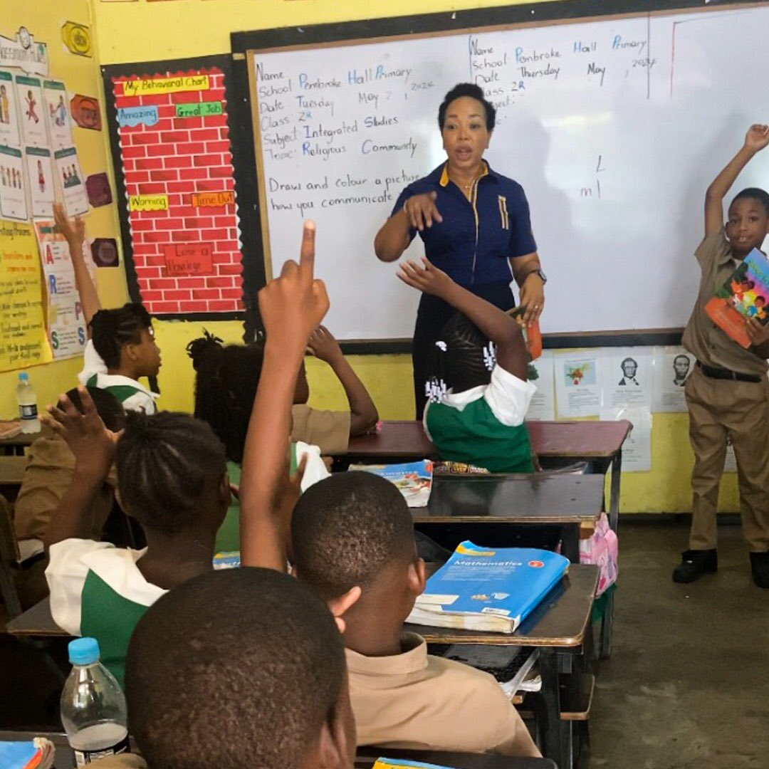 Renee Smith from NCB Private Banking brightened the day at Pembroke Hall Primary School, by sharing magical stories and adventures on Read Across Jamaica Day. 📚 … #EmpoweringPeople #UnlockingDreams #BuildingCommunities #ReadAcrossJamaicaDay #LiteracyInspiration #NCBCommunity