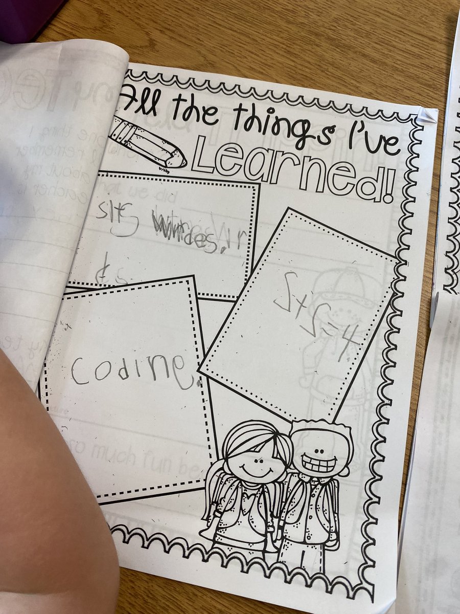 Yesssssss!!! We made the memory book 💕 My hope is their coding journey continues to grow with them. #CodeBreaker #EduGuardians #Coding #CSforall #kinderchat
