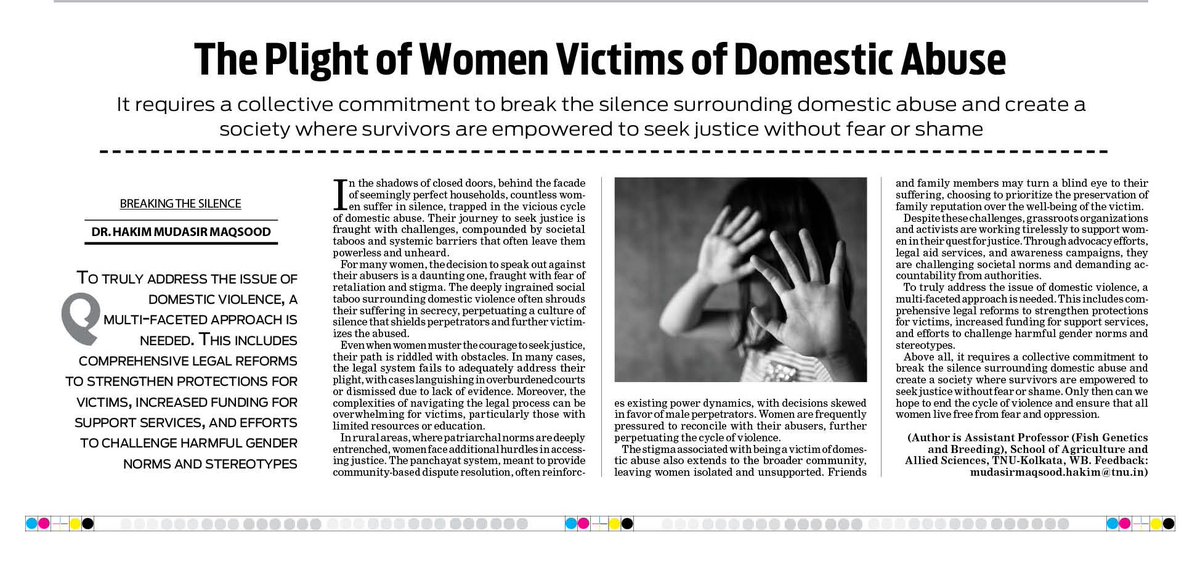 Today’s @RisiKashmir page 7 #DomesticViolence