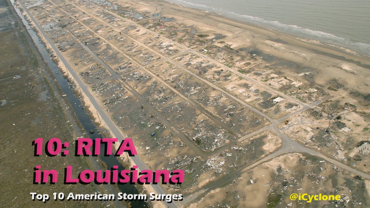 Today I kick off my countdown of Top 10 American Storm Surges since 1900, a collaborative project with #stormsurge guru Dr. 'Hurricane Hal' Needham (@Hal_Needham). To be clear, this is a list of the highest recorded #hurricane-caused storm surges in the USA since 1900. The…
