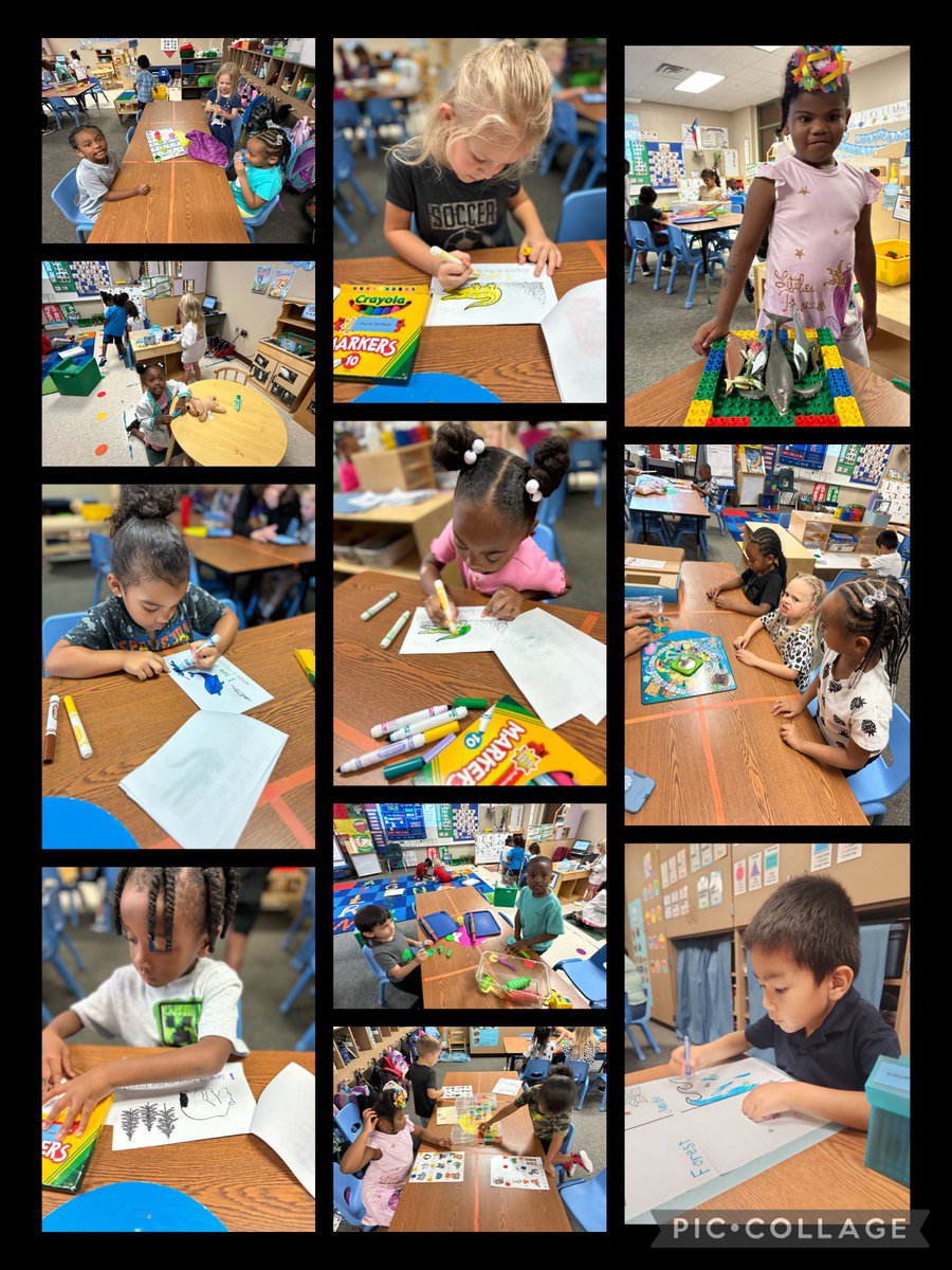 Our theme was animal habitats this past week. During centers students colored and traced a habitat book, placed animals in four different habitats, built habitats for animals and much more. @HumbleISD_ESE @HumbleISD_PREK #eseSOAR #play4prek #prekexplorers